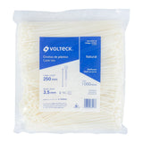 BOLSA CON 1000 CINCHOS PLASTICOS 40LB, 250X3.5 MM, NATURALES