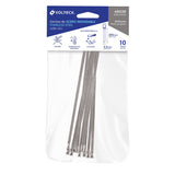BOLSA CON 10 CINCHOS DE 20 CM DE ACERO INOXIDABLE, 99 LB
