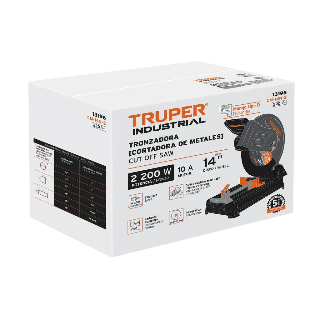 CAJA DE EMPAQUE DE REPUESTO PARA CM-14N, TRUPER