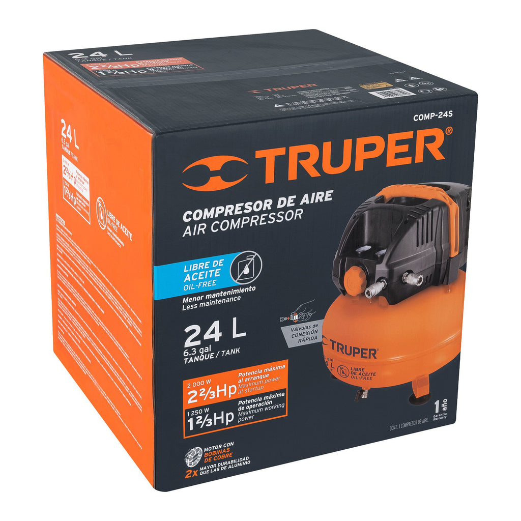 CAJA DE EMPAQUE DE REPUESTO PARA COMP-24S, TRUPER