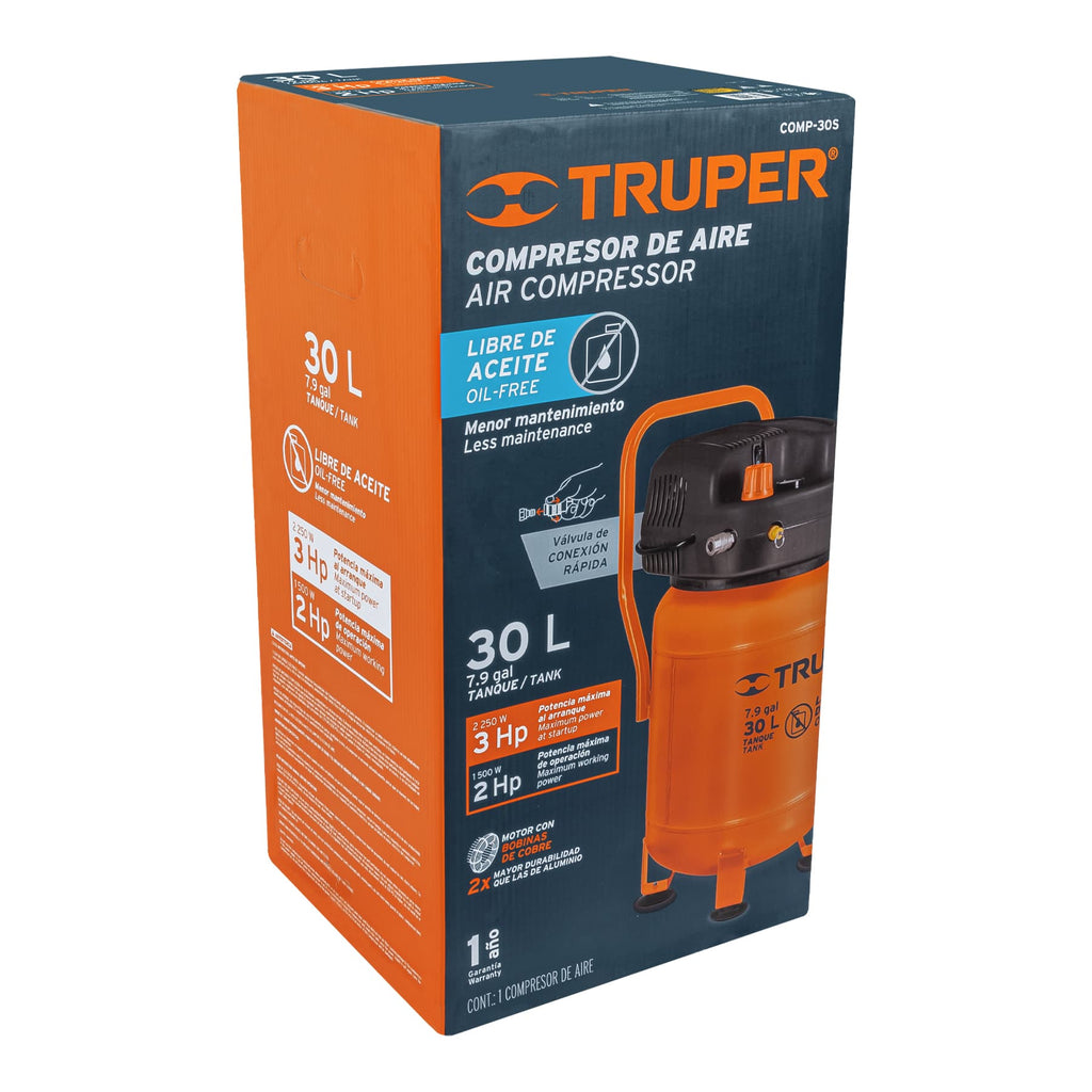 CAJA DE EMPAQUE DE REPUESTO PARA COMP-30S, TRUPER