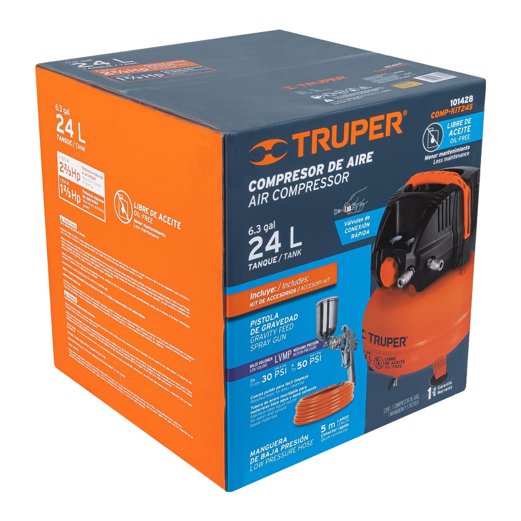 CAJA DE EMPAQUE DE REPUESTO PARA COMP-KIT24S, TRUPER