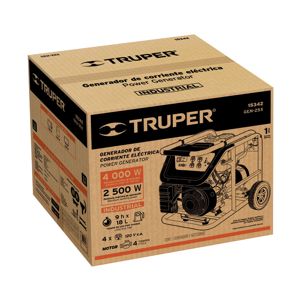 CAJA DE EMPAQUE DE REPUESTO PARA GEN-25X, TRUPER