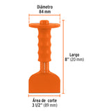 CINCEL LADRILLERO 3-1/2 X 8' CON GRIP, TRUPER