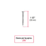 CLAVO PARA CONCRETO 1 1/2', GALVANIZADO POR KILO