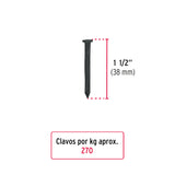 CLAVO PARA CONCRETO, 1-1/2' NEGRO POR KILO