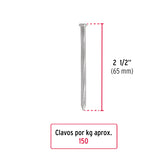 CLAVO PARA CONCRETO 2-1/2', GALVANIZADO POR KILO