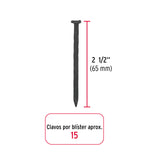 BLMSTER CON 15 CLAVOS NEGROS PARA CONCRETO 2-1/2', FIERO