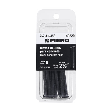 BLMSTER CON 15 CLAVOS NEGROS PARA CONCRETO 2-1/2', FIERO