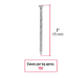 CLAVO PARA CONCRETO 3', GALVANIZADO POR KILO