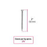 CLAVO GALVANIZADO P/CONCRETO 2" CAJA C/25KG