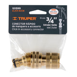 CONECTOR 3/4' RAPIDO DE LATSN MANGUERA-ACC. SISTEMA CLICK