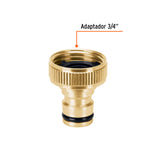 CONECTOR 3/4' RAPIDO HEMBRA DE LATSN, SISTEMA CLICK, TRUPER