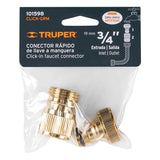 CONECTOR 3/4' RAPIDO DE LATSN GRIFO-MANGUERA SISTEMA CLICK