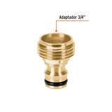 CONECTOR 3/4' RAPIDO MACHO DE LATSN, SISTEMA CLICK, TRUPER