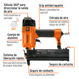 CLAVADORA Y ENGRAPADORA NEUMATICA PROFESIONAL CALIBRE 18