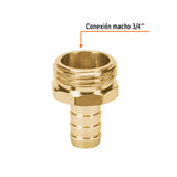 CONECTOR 1/2' MACHO DE ALUMINIO, TRUPER