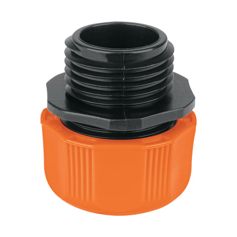 CONECTOR 1/2 MACHO DE ABS CON TUERCA DE AJUSTE MANUAL