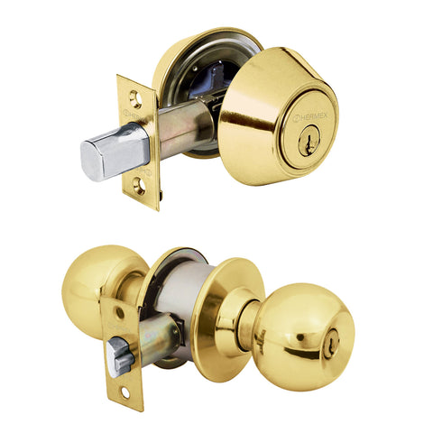 COMBO CERRADURAS, LLAVE-LLAVE, LATSN BRILLANTE, HEMEX BASIC
