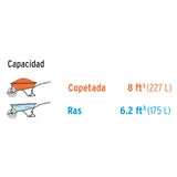CONCHA PLASTICA PARA CARRETILLA TP-8, TRUPER