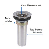 CONTRACANASTA 2 -1/2 DE ACERO INOXIDABLE