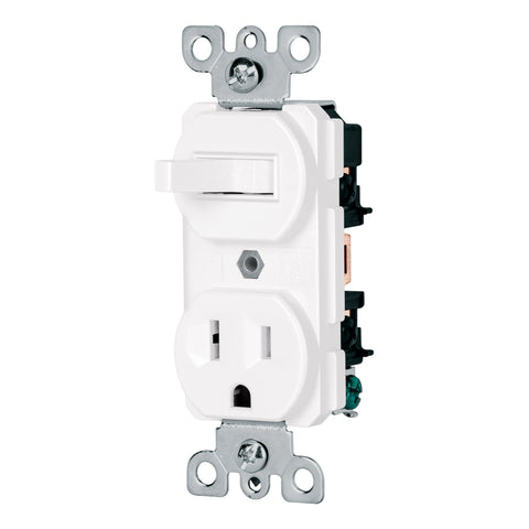 INTERRUPTOR DE PALANCA CON CONTACTO, STANDARD, BLANCO