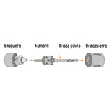 BROCASIERRA BIMETALICA 4", TRUPER EXPERT
