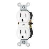 CONTACTO DUPLEX 2 POLOS 3 HILOS STANDAR BLANCO