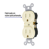 CONTACTO DZPLEX, 2 POLOS 3 HILOS, STANDARD, GRANEL, MARFIL