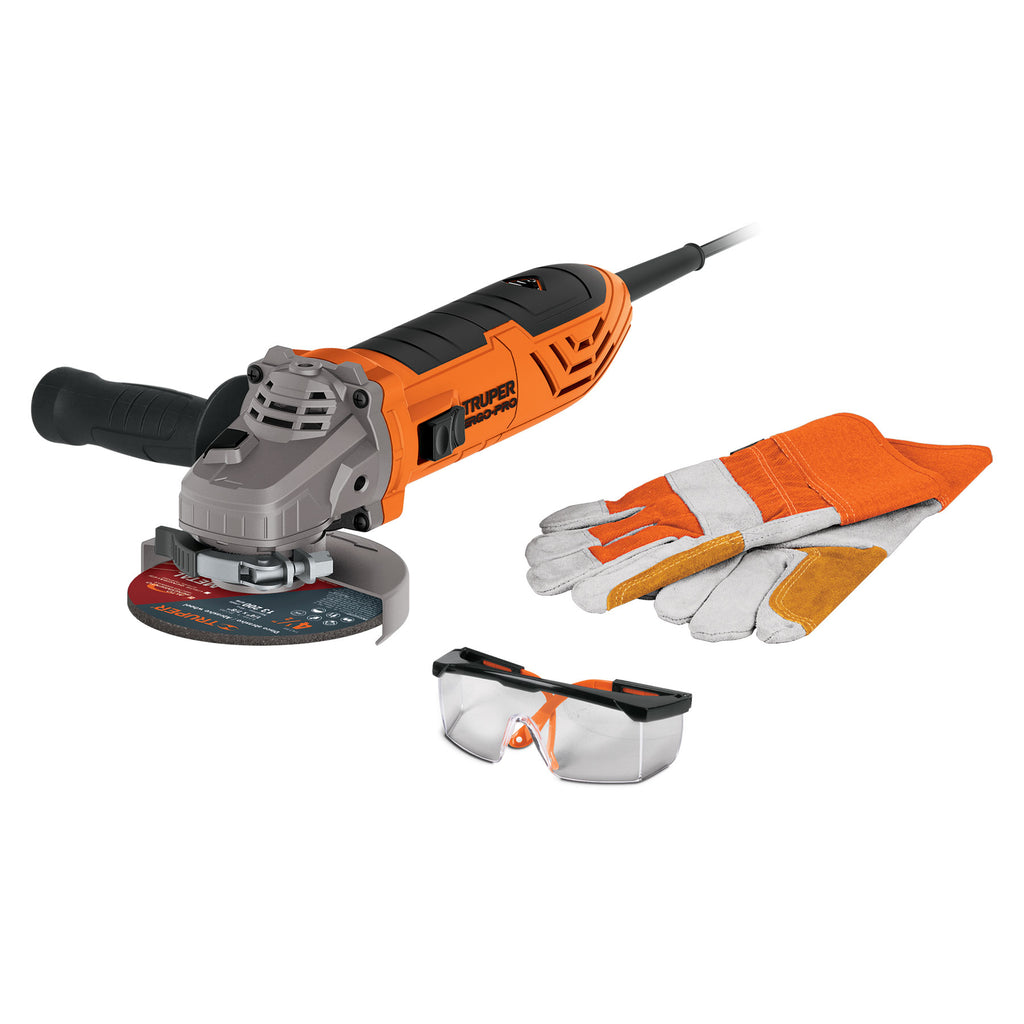 COMBO ESMERILADORA ESMA-4580A GUANTE GU-215 LEN-2000