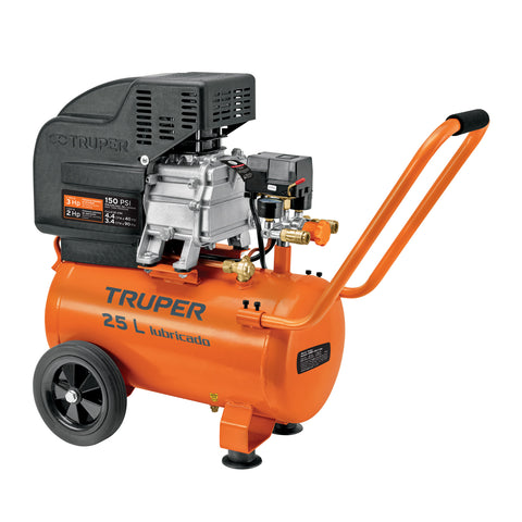 COMPRESOR 25 L, LUBRICADO, 3 HP (POTENCIA MÁXIMA), 120 V