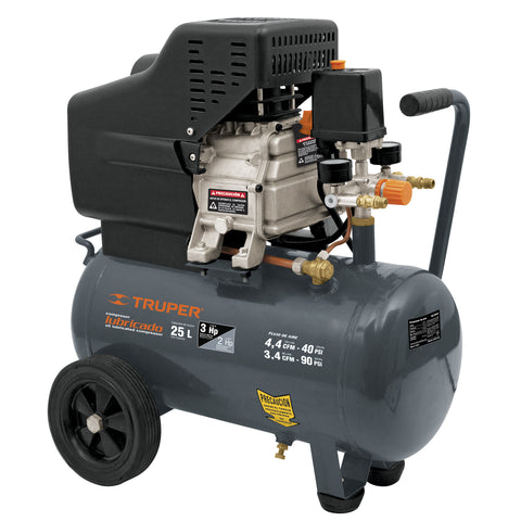 COMPRESOR LUBRICADO 3HP 25 LTS