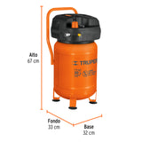 COMPRESOR DE AIRE LIBRE DE ACEITE, 30 L, 3 HP (POTENCIA MAX)