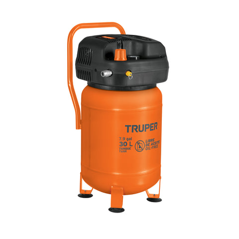 COMPRESOR DE AIRE LIBRE DE ACEITE, 30 L, 3 HP (POTENCIA MAX)