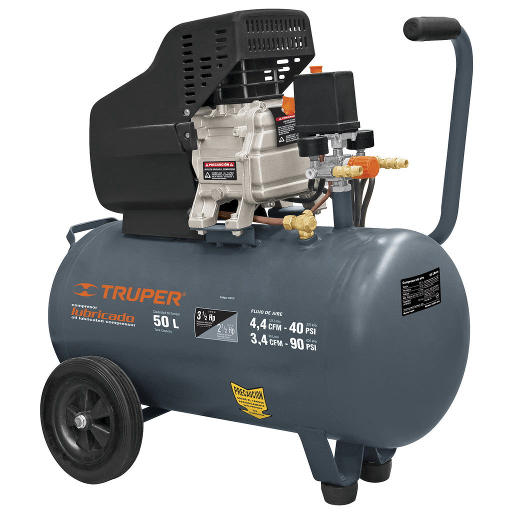 COMPRESOR LUBRICADO 3.5HP 50 LTS