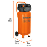 COMPRESOR DE AIRE LIBRE DE ACEITE, 50L, 3HP (POTEMCIA MAX)