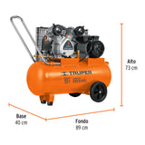 COMPRESOR DE BANDA 4HP 60LTS LUBRICADO