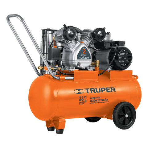 COMPRESOR DE BANDA 4HP 60LTS LUBRICADO