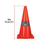 CONO DE PRECAUCIÓN, 45 CM, COLAPSABLE