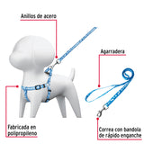 CORREA PARA PERRO CON PECHERA, 1.5 CM