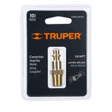 CONECTOR MACHO TIPO MILTON 1/4' NPT