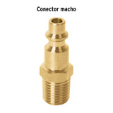 CONECTOR MACHO TIPO MILTON 1/4' NPT