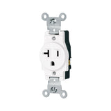 CONTACTO SENCILLO, 2 POLOS 3 HILOS, 20 A, STANDARD, BLANCO