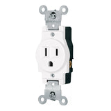 CONTACTO SENCILLO, 2 POLOS 3 HILOS, STANDARD, BLANCO