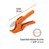 CORTADOR DE PVC CAPACIDAD 1-5/8' 42MM