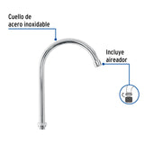 CUELLO DE REPUESTO PARA MEZCLADORA DE FREGADERO, BASIC