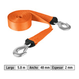 CORREA PARA REMOLQUE CON GANCHOS 2' X 5.8 M, TRUPER