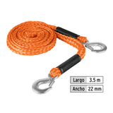 CUERDA PARA REMOLQUE CON GANCHOS 5/8' X 3.5 M, TRUPER