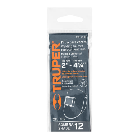 CRISTAL P/CARETA DE SOLDAR 12 SOMBRAS