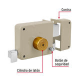 CERRADURA SOBREPONER DER INSTALA-FACIL, LLAVE TETRA, BLMSTER